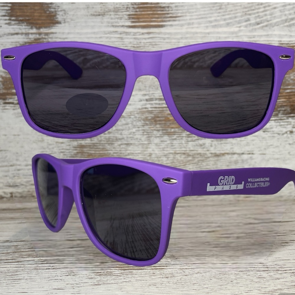 WILLIAMS Formula 1 F1 Racing Team Sunglasses Grid Pass Albon Carlos Sainz Purple